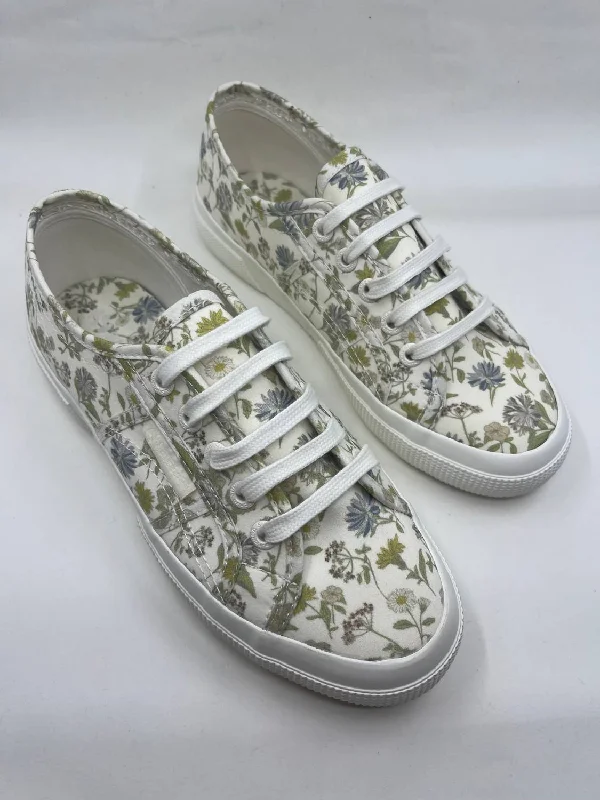 2750 Floral Print Sneaker In White