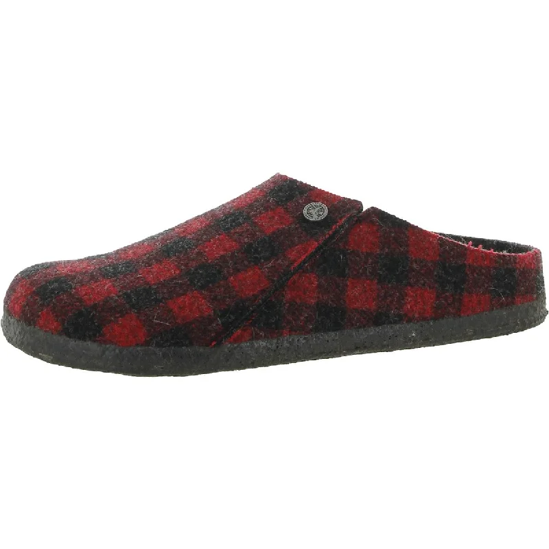 Birkenstock Womens Zermatt Rivet Plaid Clog Slide Slippers