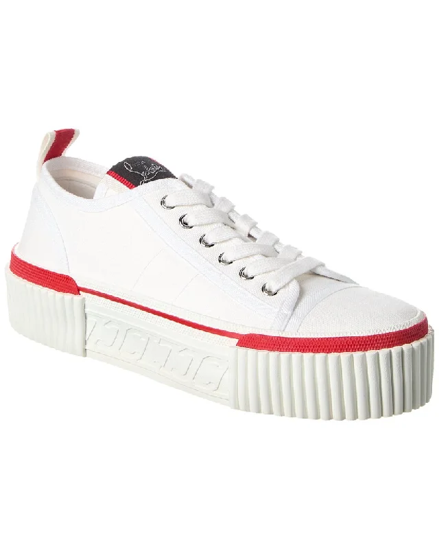 Christian Louboutin Super Pedro Canvas Platform Sneaker