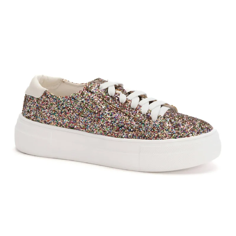 Confetti Platform Glitter Sneaker