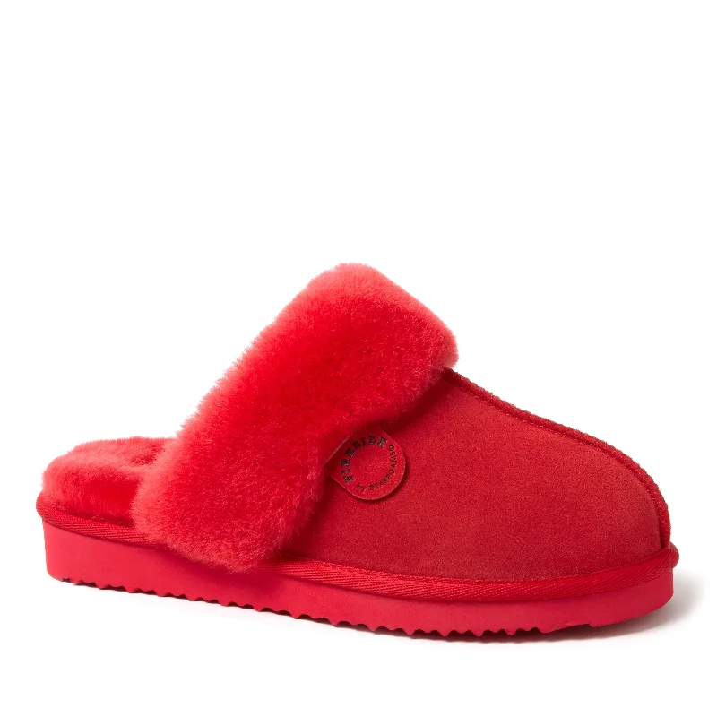 Fireside by Dearfoams Women's Sydney Genuine Shearling Scuff Slipper