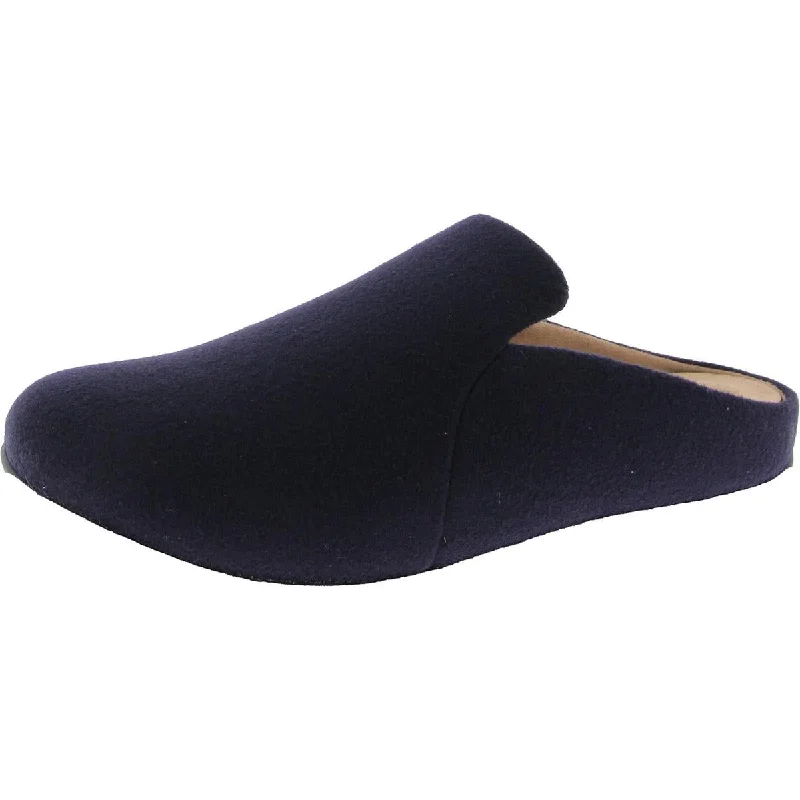 Fitflop Womens Chrissie II Haus Felt Round Toe Slip On Slide Slippers