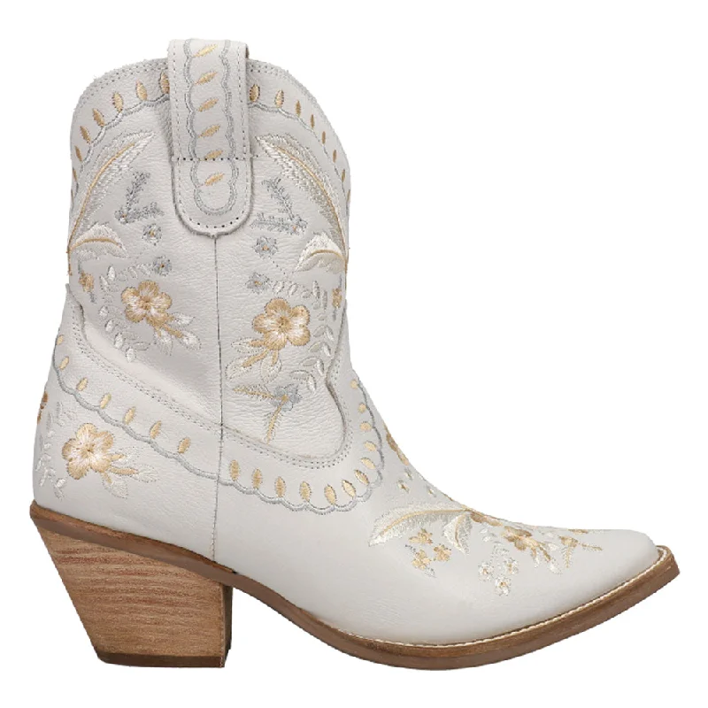 Primrose Embroidered Floral Snip Toe Cowboy Booties