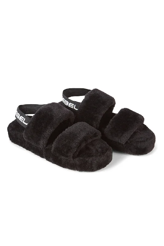 Rebel Level™ Slide Slippers in Black