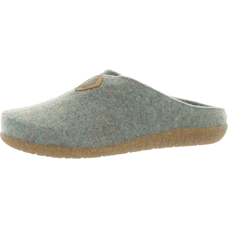 Taos Womens Wool Blend Cozy Slide Slippers