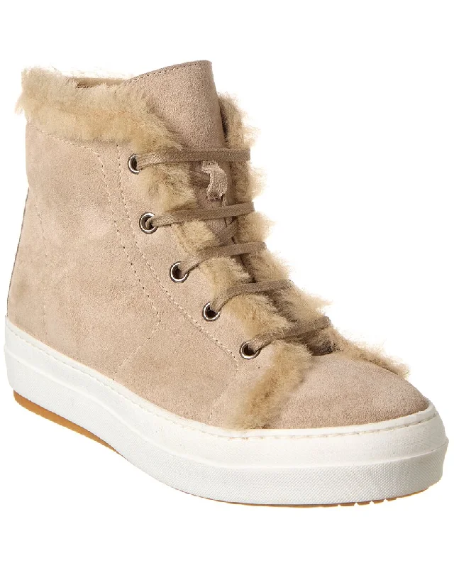 Theory Suede High-Top Sneaker