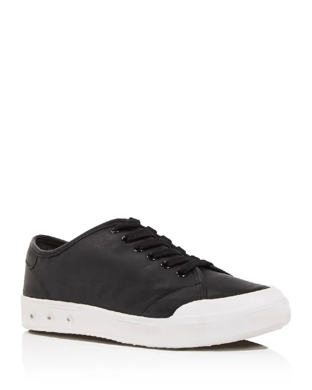 Women's Standard Issue Leather Sneaker In Black