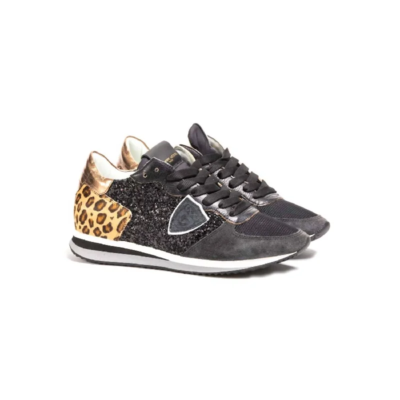 Women's Tzld Original Sneakers In Leo Glitter Noir