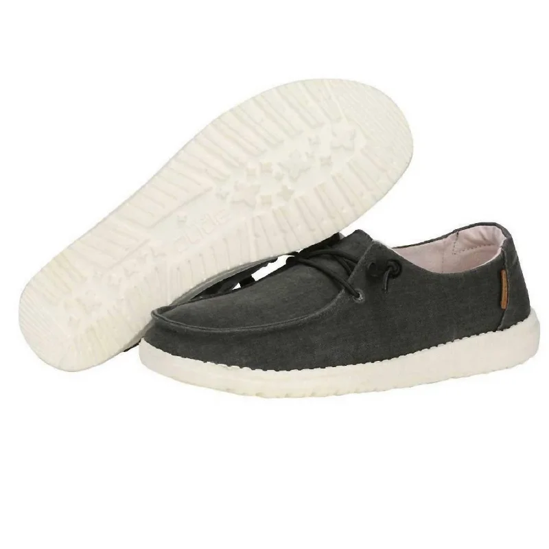 Women's - Wendy Chambray Shoe In Off Black