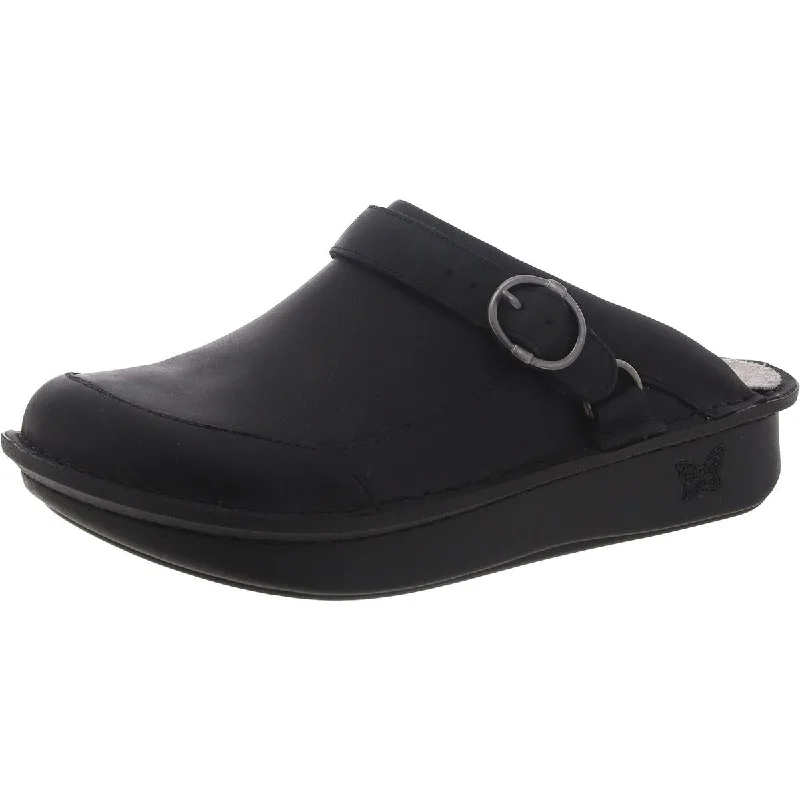 Alegria Womens Leather Slides Mules