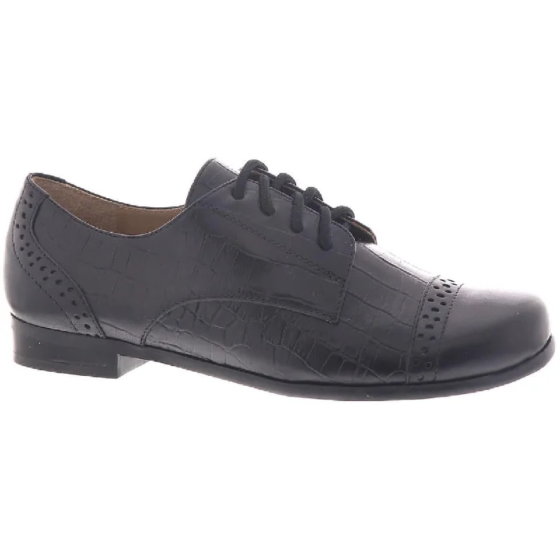 Array Womens Hannah Leather Lace Up Oxfords