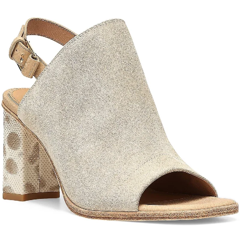 The Good Stuff Donald J. Pliner Womens ILIANA02 Suede Block Heel Slingback Sandals