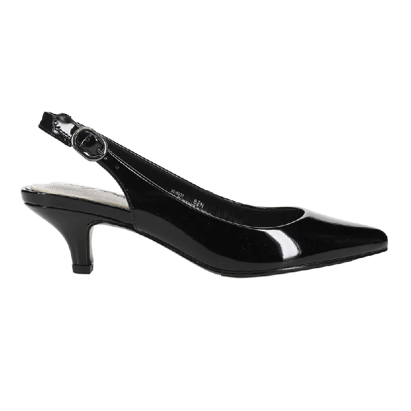 Faye Pointed Toe Kitten Heel Pumps