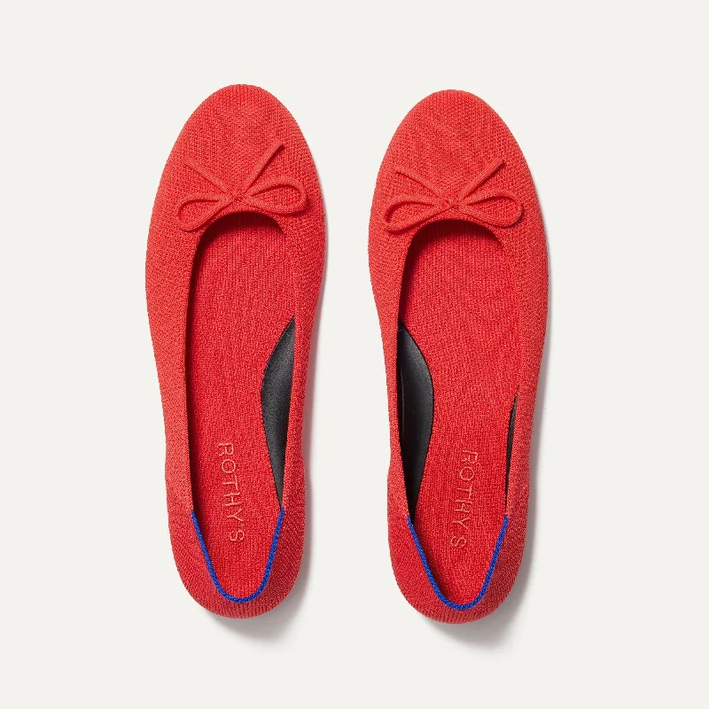 The Ballet Flat - Glamour Red