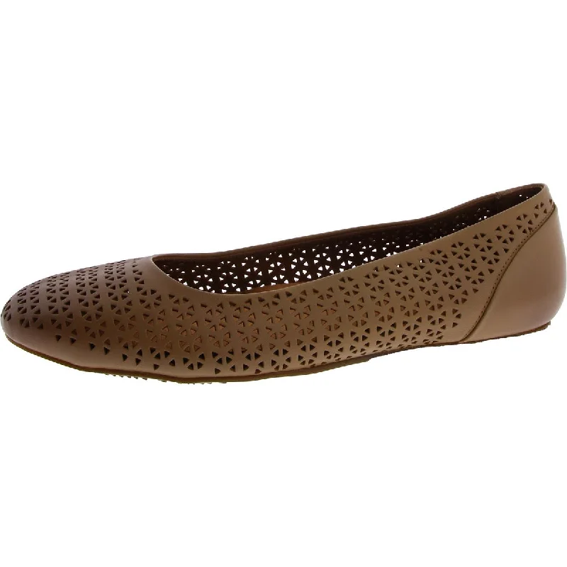 SoftWalk Womens Leather Slip On Flat Shoes