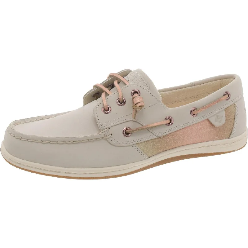 Sperry Womens Leather Flat Boat Shoes