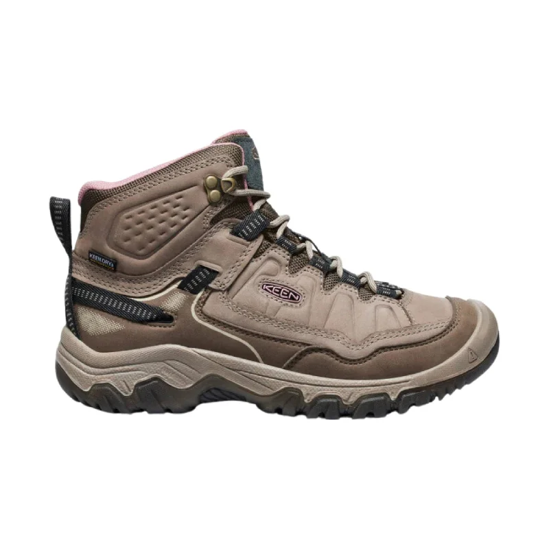 Luxury Streetwear Shoes KEEN Women's Targhee IV Mid Waterproof Hiking Boot - Brindle/Nostalgia Rose